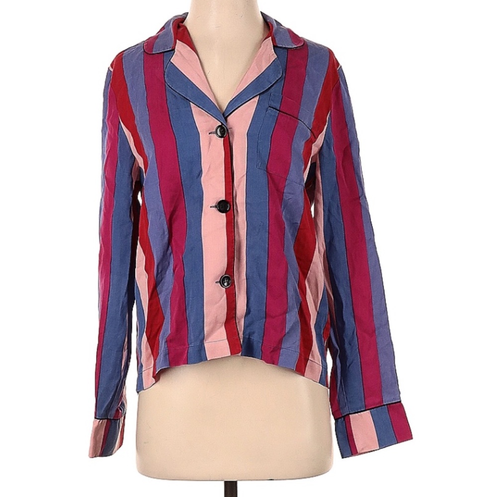 Reformation PJ Style, Long Sleeve Button Down Shirt